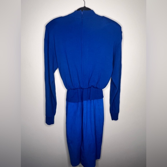 RARE VINTAGE 80s Ciao Ltd Made in Hong Kong Wool blend Dress Women's Size 8 - Picture 10 of 12
